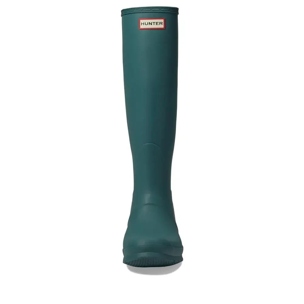 Hunter Original Tall Women's Rain Boots Teal Tempo/Shifting Blue 9 M - Picture 4 of 5